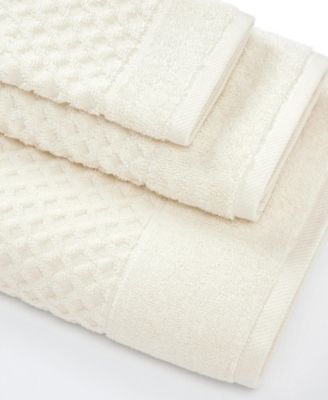 Quick-Drying Cotton Diamond Waffle Textured 6-Piece Bath Towel Set 54x27x0.5 inches,26x16 inches