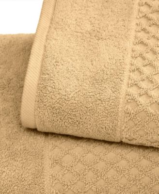 Quick-Drying Cotton Diamond Waffle Textured 6-Piece Bath Towel Set 54x27x0.5 inches,26x16 inches