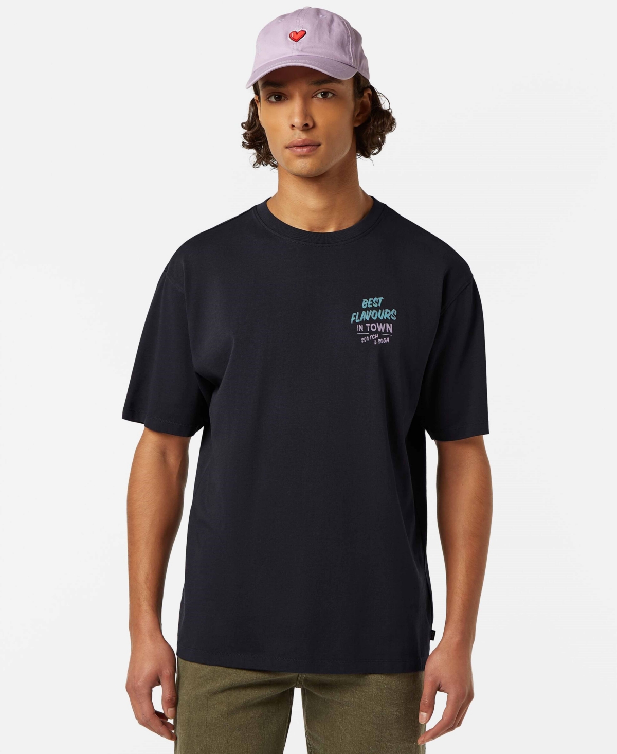 Men's Front and Back Artwork T-Shirt - Off white