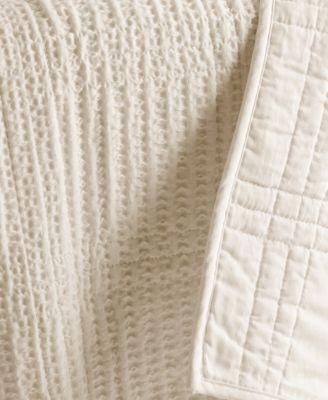 Cloud Waffle Textured Quilted Throw, 50" x 60"
