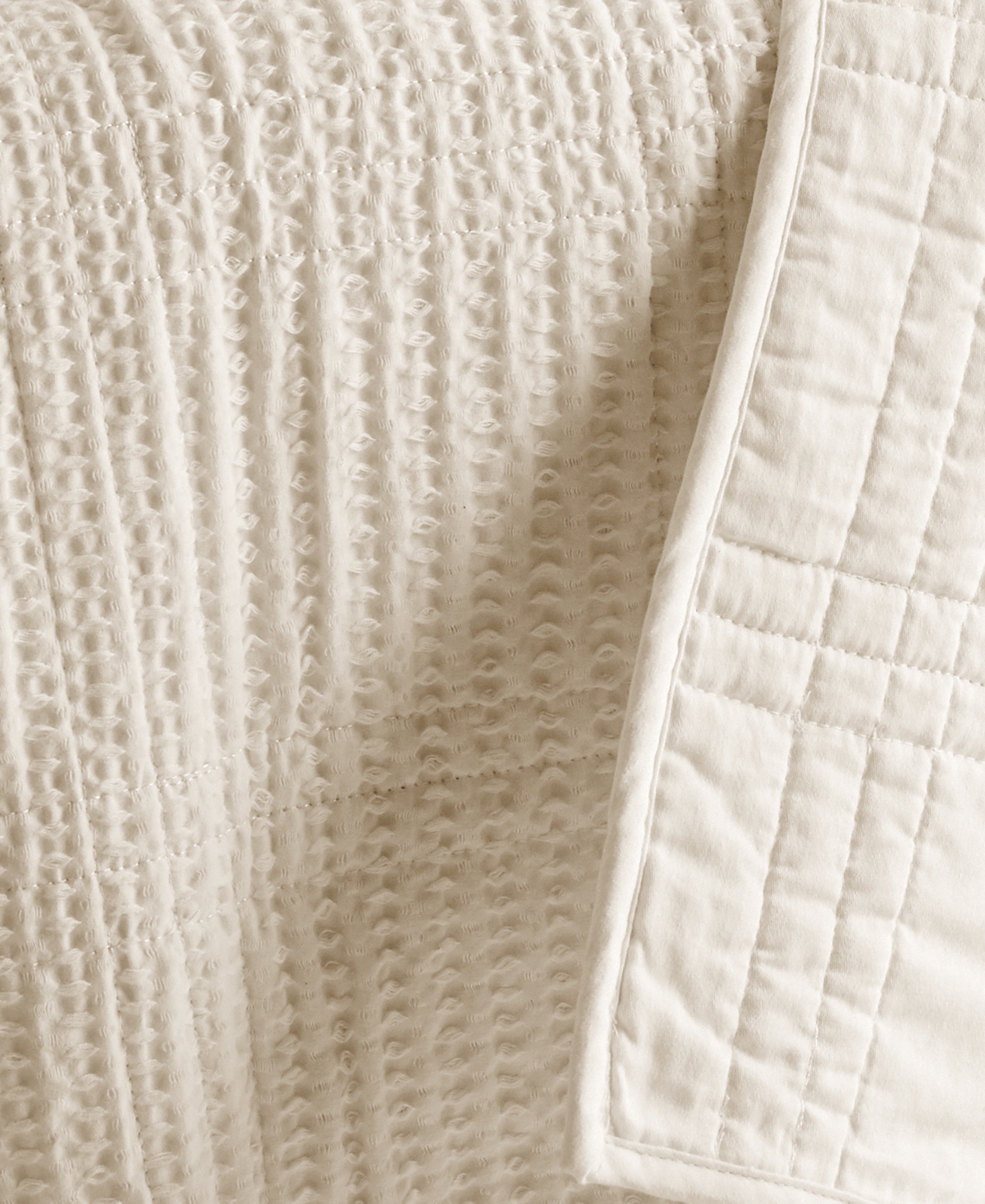 Levtex Cloud Waffle Textured Quilted Throw, 50" X 60"