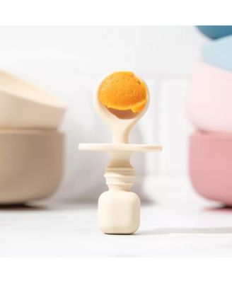 Toddler Feeding Set, Silicone Bib, Bowl & Spoons for Self-Feeding First Stage Essentials – Gum Friendly, BPA-Free, Easy to Clean & Safe for Babies, Pink