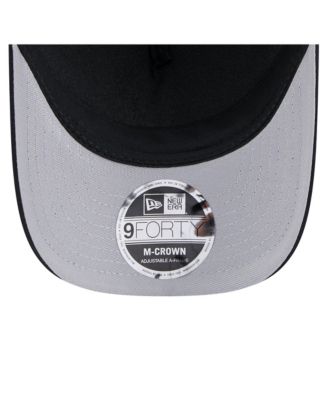 Men's Black Atlanta Braves Gradient 9FORTY A-Frame M-Crown Trucker Adjustable Hat