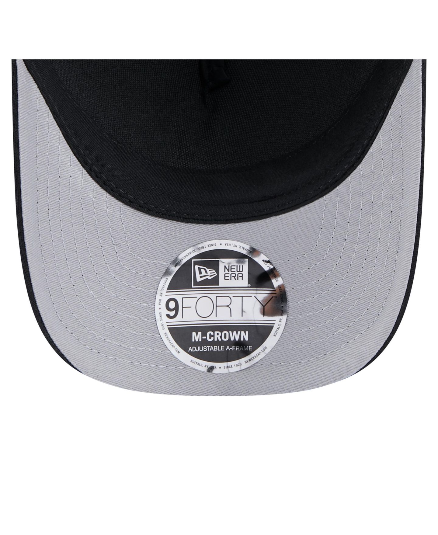Мужская кепка New Era Black Atlanta Braves Gradient 9FORTY A-Frame M-Crown Trucker Adjustable Hat — фото 2