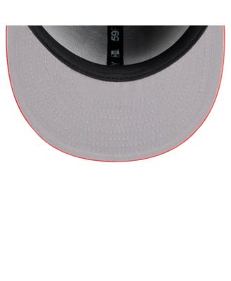 Men's Black Detroit Tigers Shadow Stitch 59FIFTY Hat