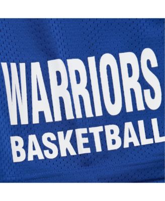 Men's Royal Golden State Warriors Hardwood Classics Gameday Mesh Shorts