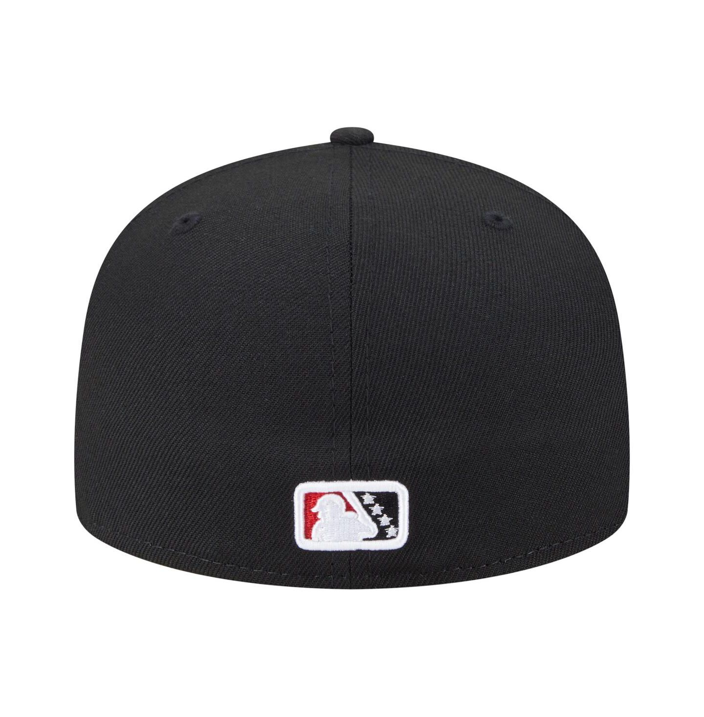 Мужская бейсболка New Era 59FIFTY Rocket City Trash Pandas Authentic Collection, Black — фото 2
