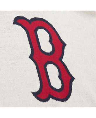 Men's Cream Boston Red Sox Retro Pullover Sweater
