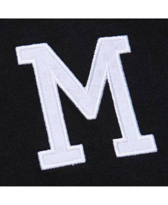 Men's Hank Aaron Black Milwaukee Braves Cooperstown Collection Heavyweight Premium Player Vintage Logo T-Shirt