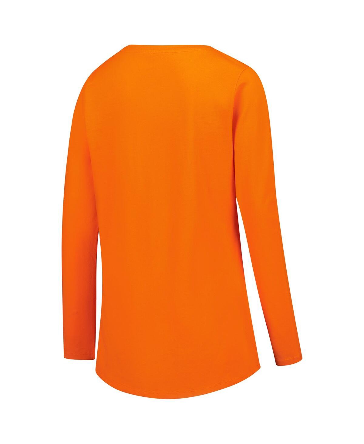 Fanatics Women's Orange New York Mets Team Long Sleeve T-shirt In Orange