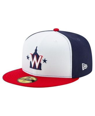 Men's&nbsp;White/Navy/Red Washington Nationals 20th Anniversary 59FIFTY Hat