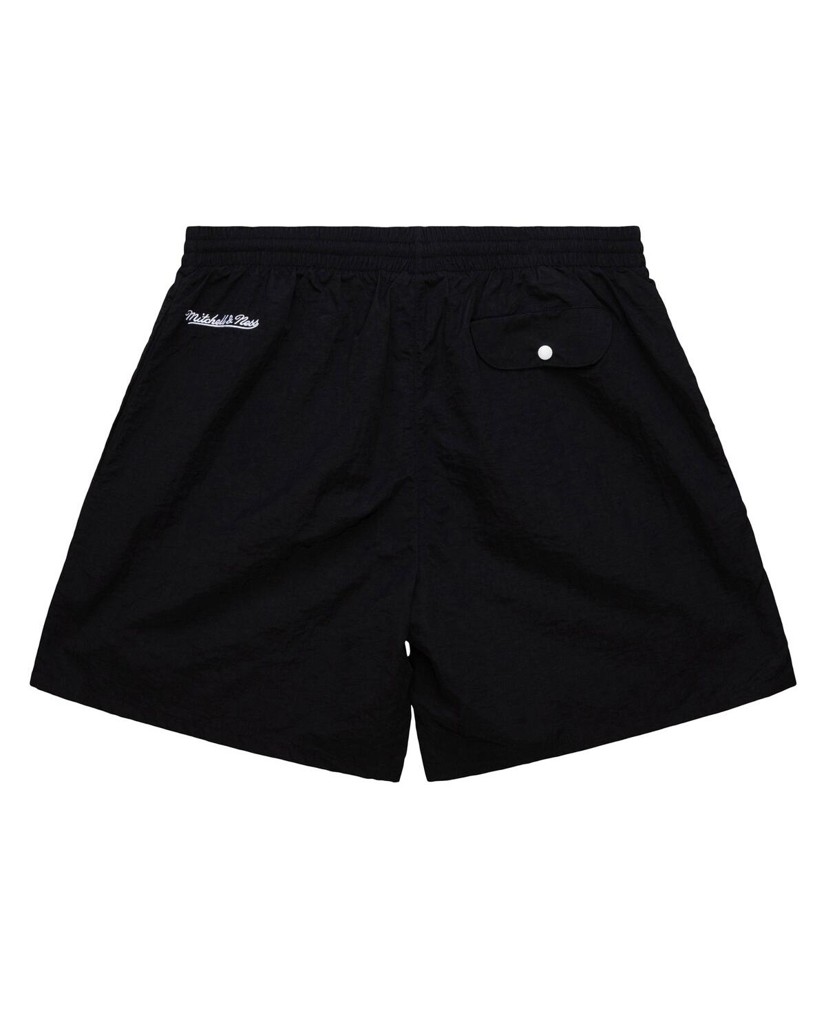 Mitchell & Ness Men's Black Seattle Supersonics Team Essentials Nylon Shorts In Black