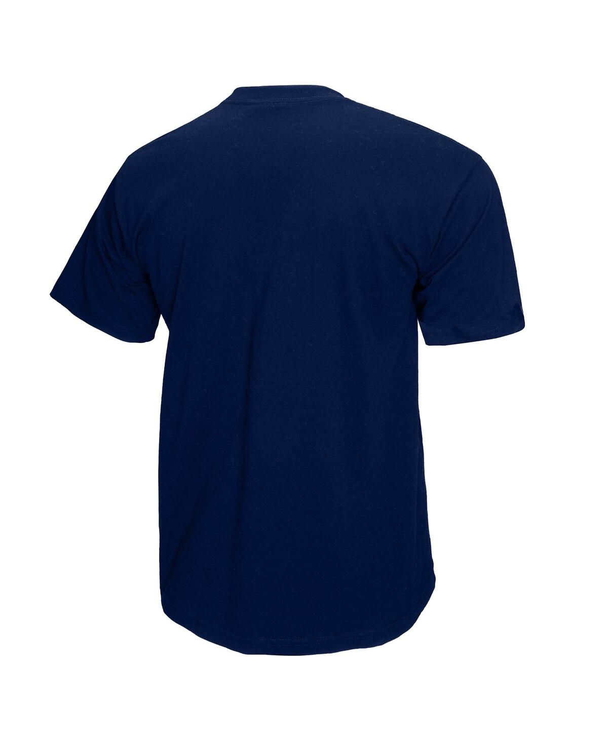 Mitchell & Ness Men's Navy Michigan Wolverines Retro Brush Mineral Wash T-shirt In Navy