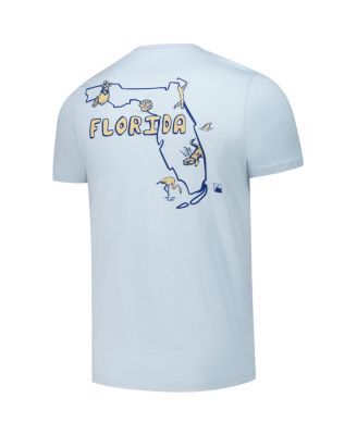 Men's and Women's Light Blue THE PLAYERS Florida Outline T-Shirt