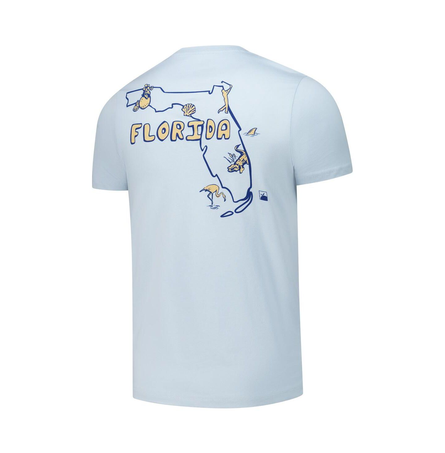 Футболка Flomotion Light Blue the Players Florida Outline — фото 2