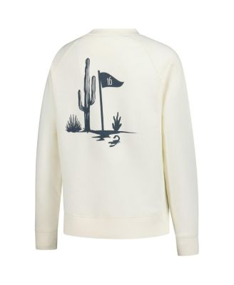 Women's Cream WM Phoenix Open Raglan Pullover Sweatshirt