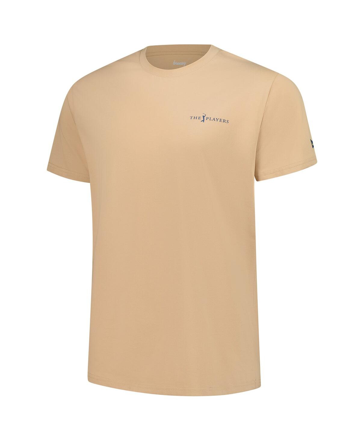 Breezy Golf Men's Gold The Players Just An Easy Par 3 T-shirt In Gold