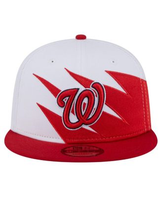 Men's Red/White Washington Nationals Jagged 9FIFTY Snapback Hat