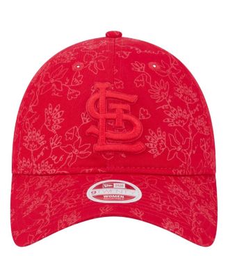 Women's Red St. Louis Cardinals Tonal Floral 9TWENTY Adjustable Hat