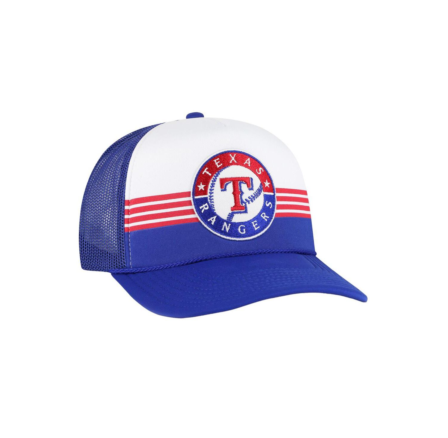 Men's Royal Texas Rangers Lift Off Foam Front Mesh Trucker Adjustable Hat