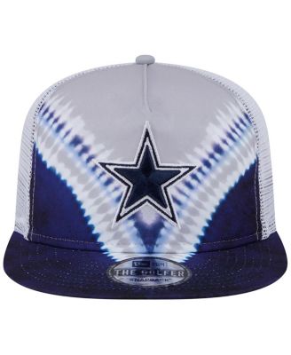 Men's Gray/Navy Dallas Cowboys Throwback Dye Golfer Snapback Hat