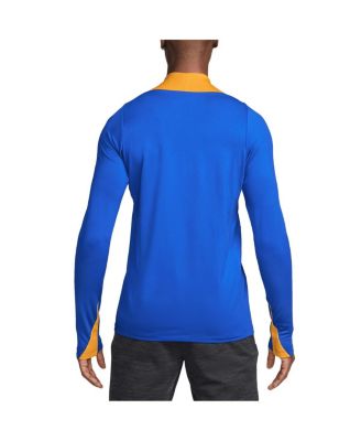Men's Blue Inter Milan 2024/25 Third Strike Drill Performance Quarter-Zip Pullover Top
