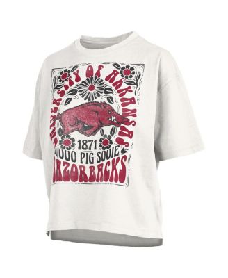 Women's White Arkansas Razorbacks Harmony Oversized T-Shirt