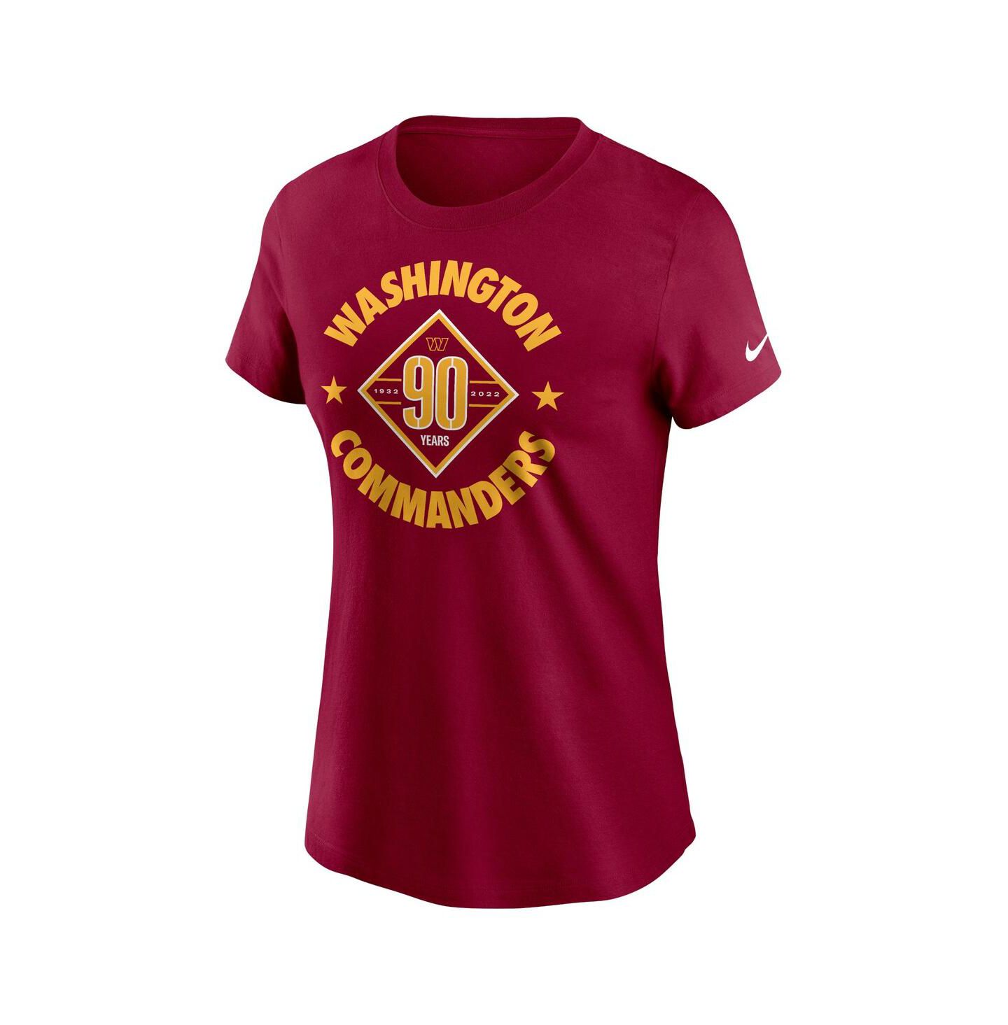 Женская футболка Nike Burgundy Washington Commanders 90th Anniversary — фото 3