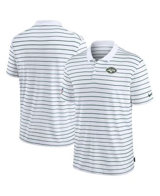 Nike - Men's White New York Jets Sideline Lock Up Victory Performance Polo Shirt