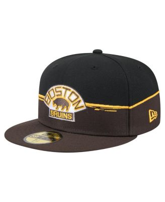 New Era - Men's Brown/Black Boston Bruins Vintage Color Dip 59FIFTY Fitted Hat