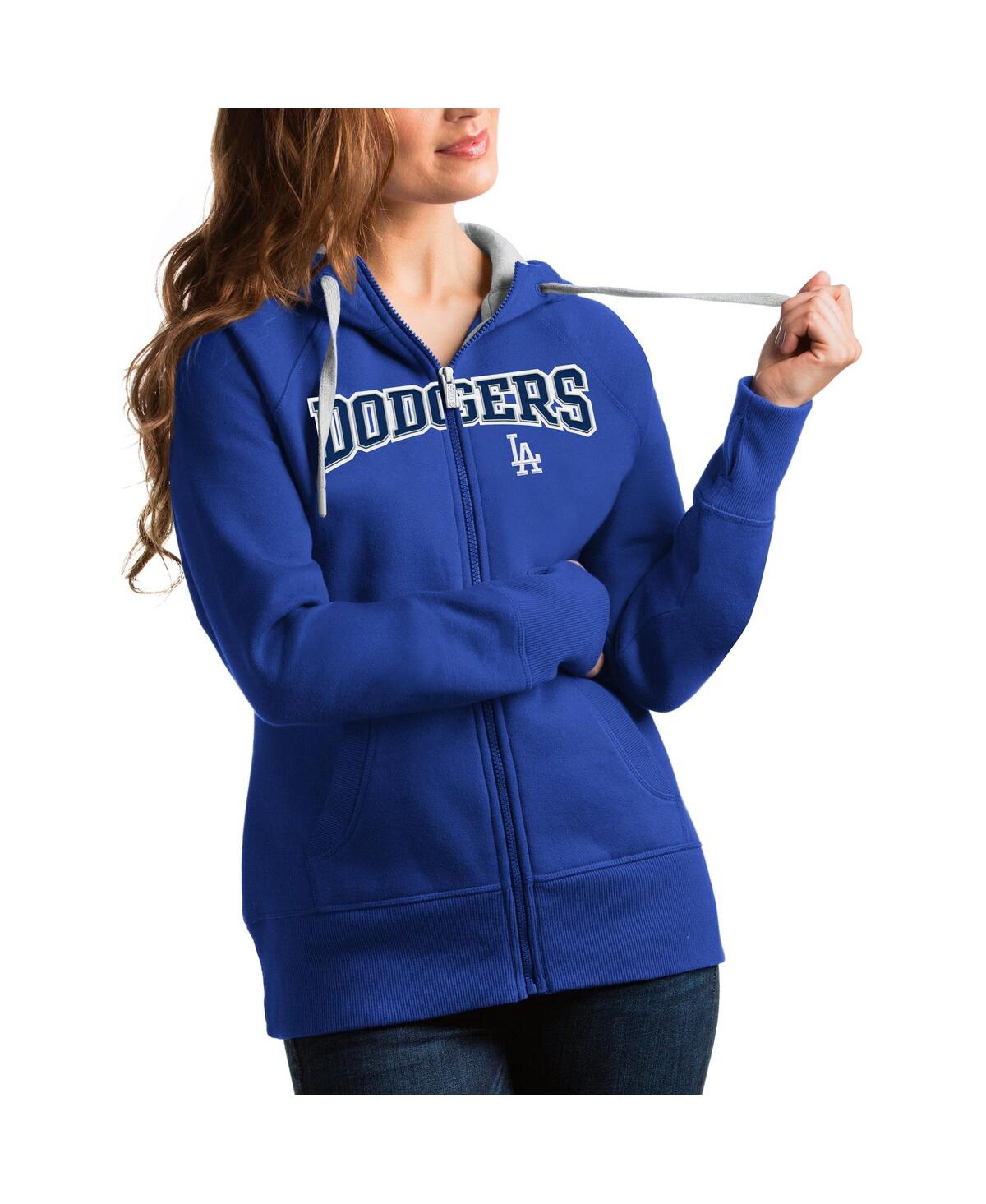 Women's Royal Los Angeles Dodgers Team Logo Victory Full-Zip Hoodie - Royal