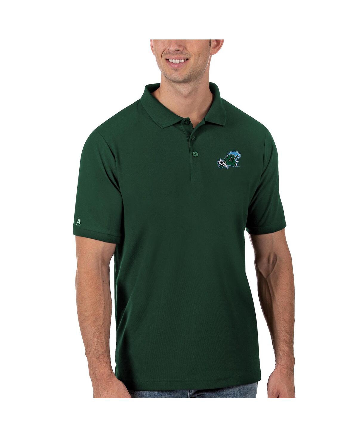 ANTIGUA MEN'S GREEN TULANE GREEN WAVE LEGACY PIQUE POLO SHIRT 