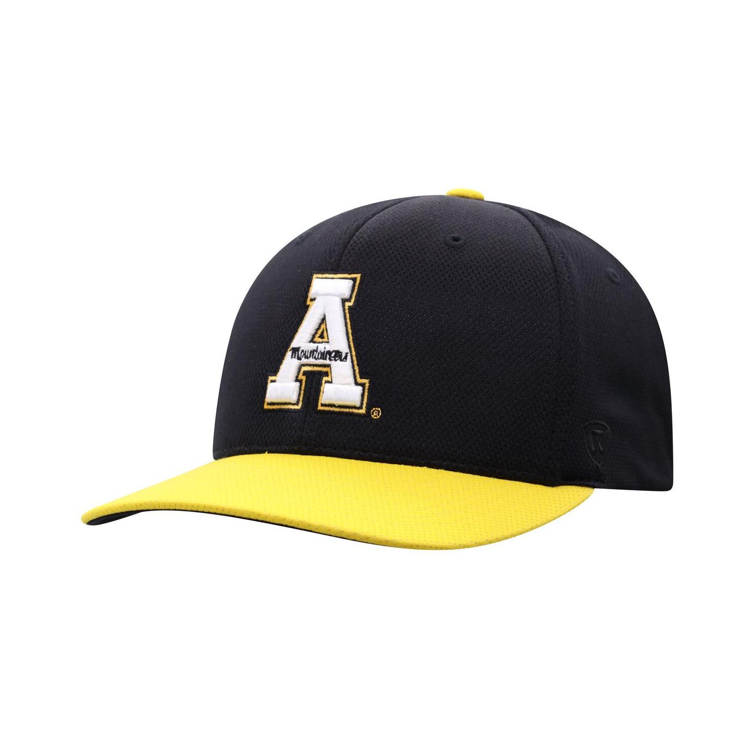 Men's Black Appalachian State Mountaineers Reflex Two-Tone Flex Hat