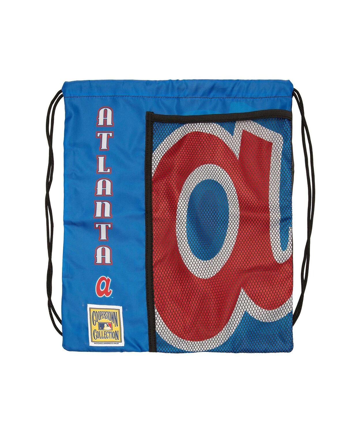 Atlanta Braves Cooperstown Collection Logo Cinch Bag - Navy