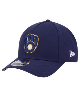 New Era - Men's Navy Milwaukee Brewers 9FORTY M-Crown Adjustable Hat