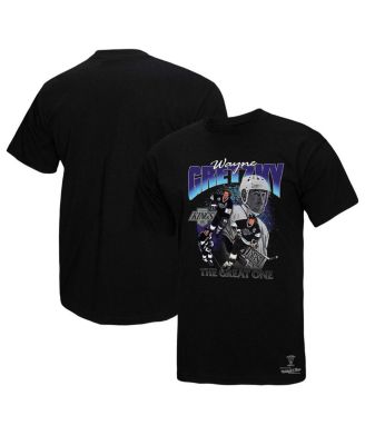 Mitchell & Ness - Men's Wayne Gretzky Black Los Angeles Kings Player Collage T-Shirt