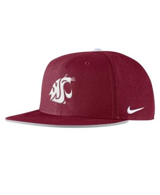Nike - Men's  Crimson Washington State Cougars On-Field True Performance Baseball Fitted Hat