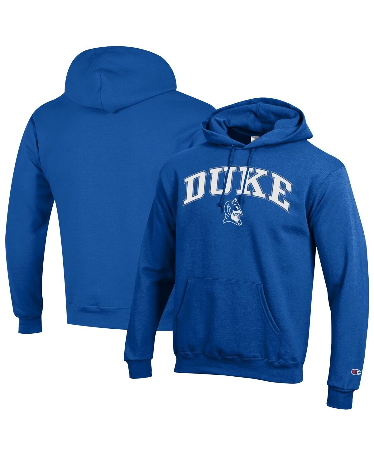 Men'sÂ Royal Duke Blue Devils Arch Over Logo Pullover Hoodie - Royal