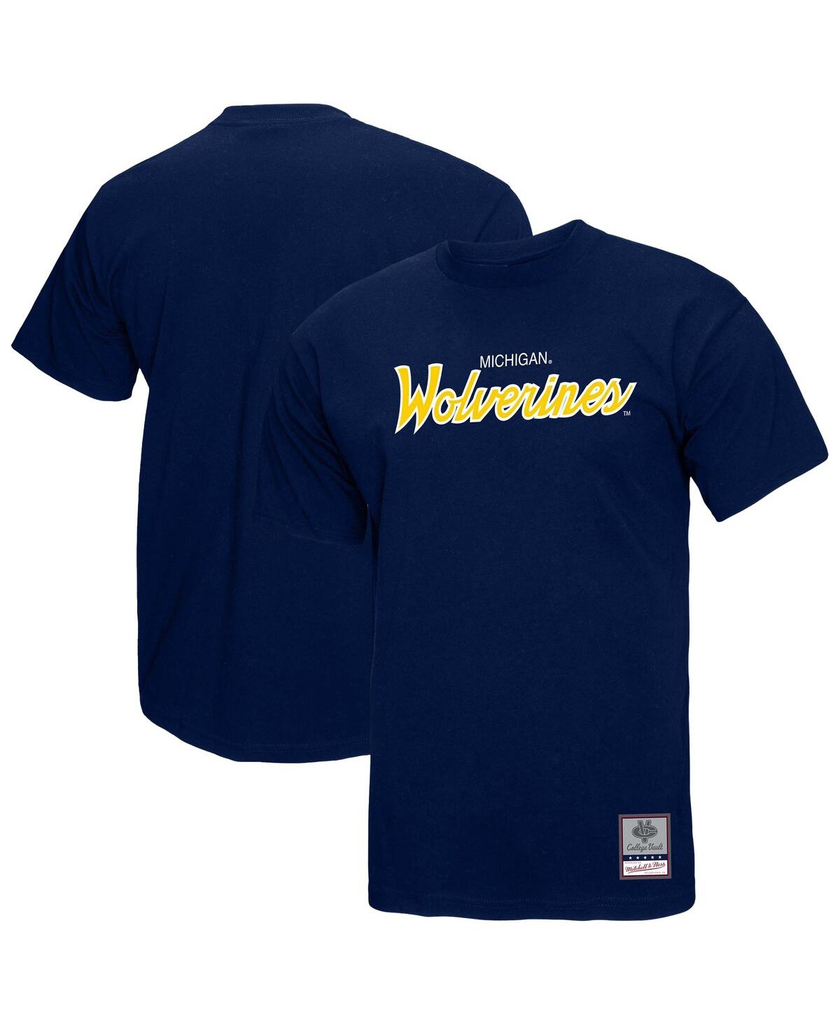 Men's Navy Michigan Wolverines Elite Script T-Shirt - Navy