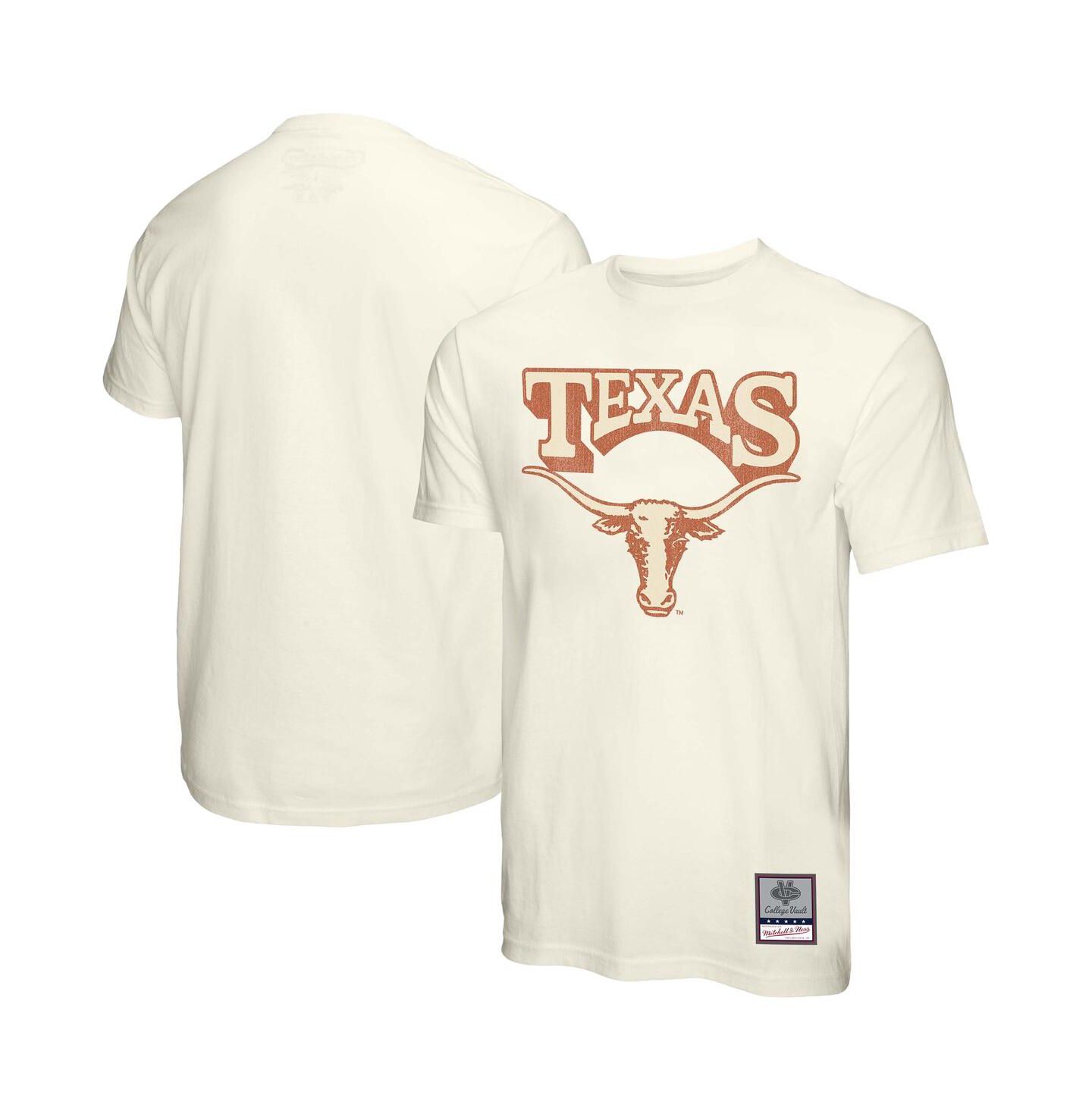 Мужская футболка Mitchell & Ness Cream Texas Longhorns Vintage Tone — фото 1