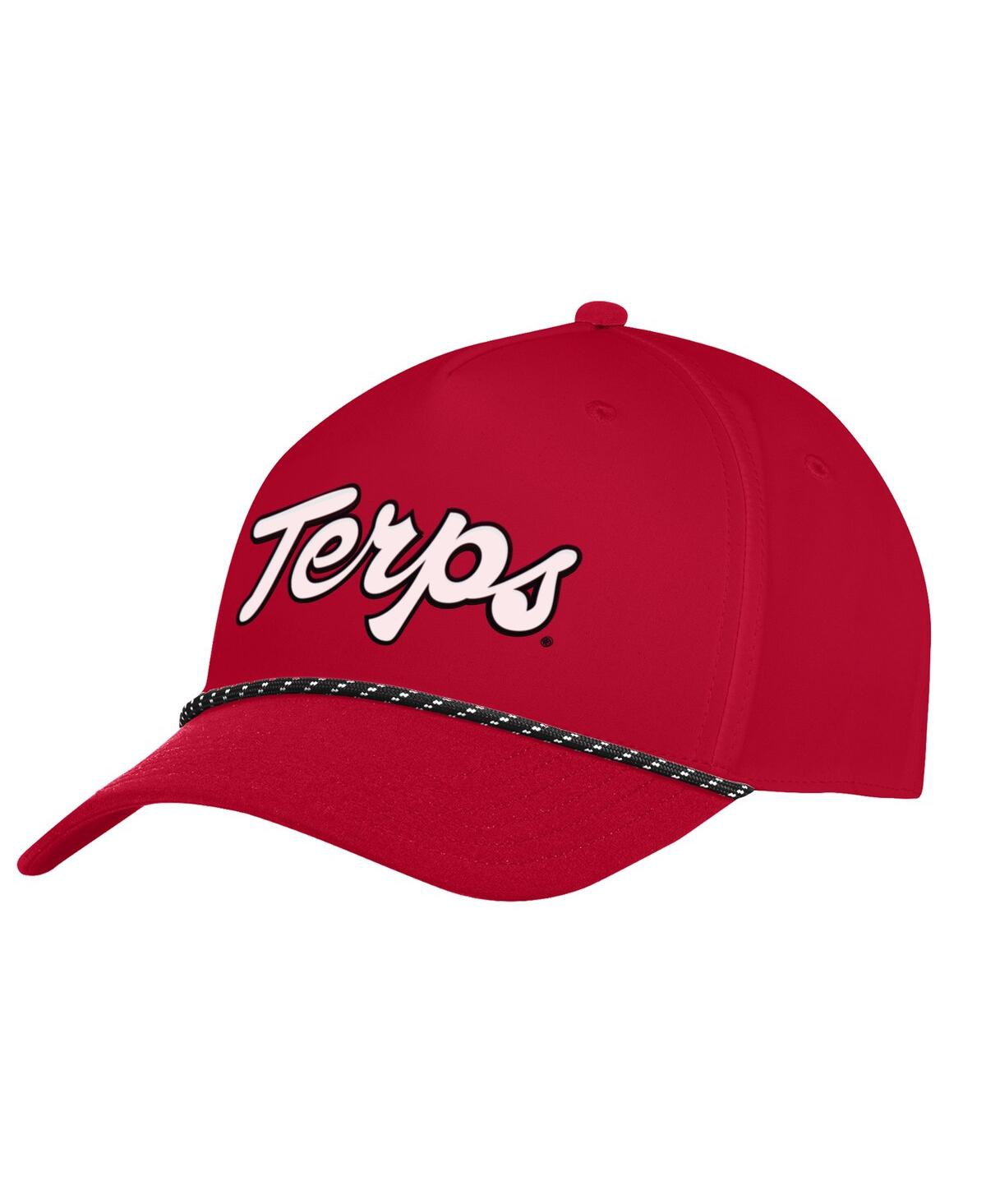 Men's Red Maryland Terrapins Driver Rope Adjustable Hat - Red