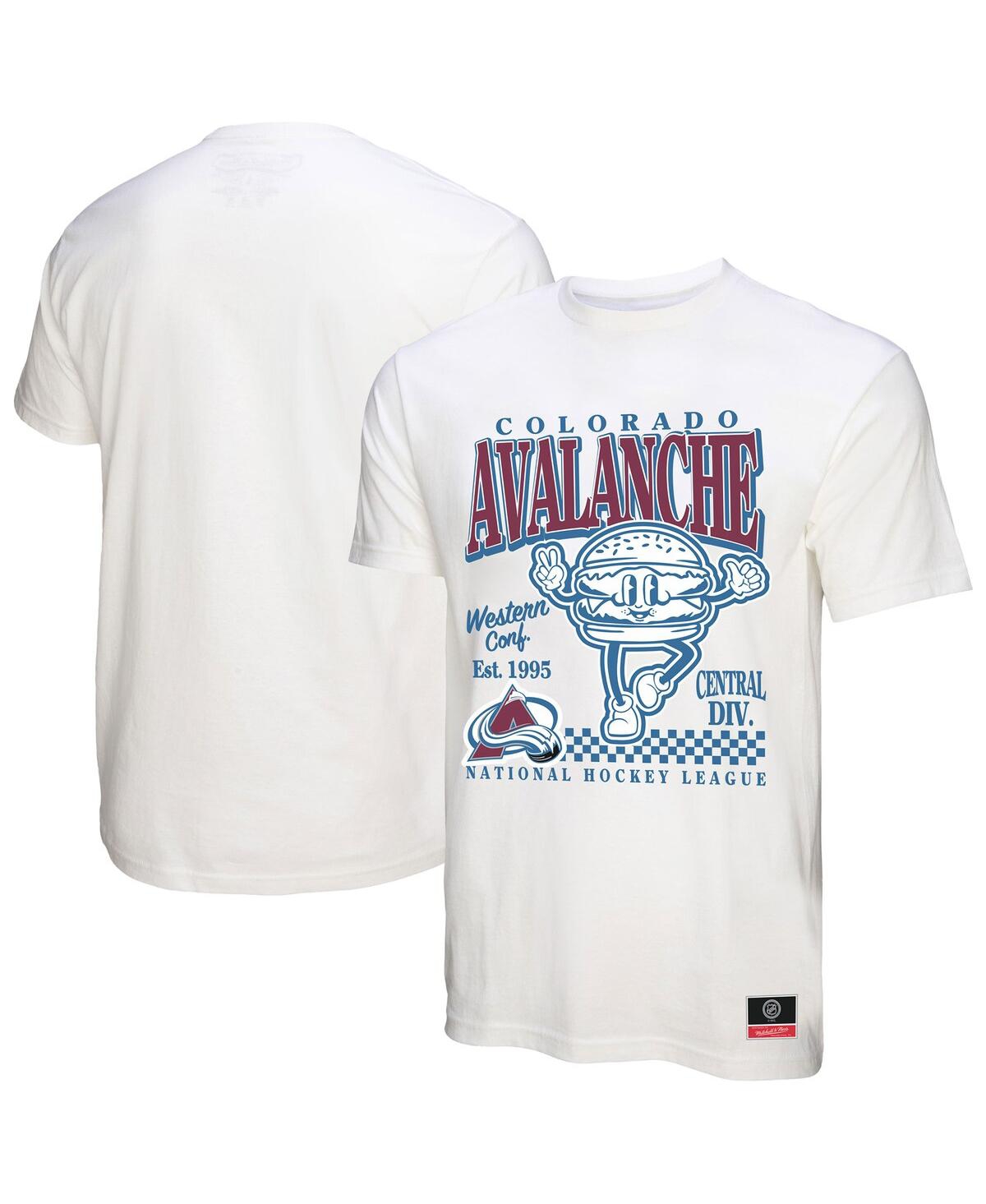 Mitchell & Ness Men's White Colorado Avalanche Local Food T-shirt In White