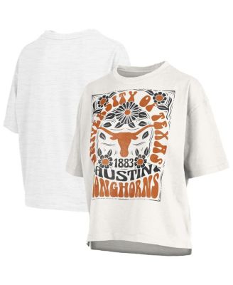 Pressbox - Women's White Texas Longhorns Harmony Oversized T-Shirt