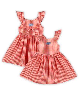 Garb - Toddler Girls Orange Florida Gators Constance Gingham Dress