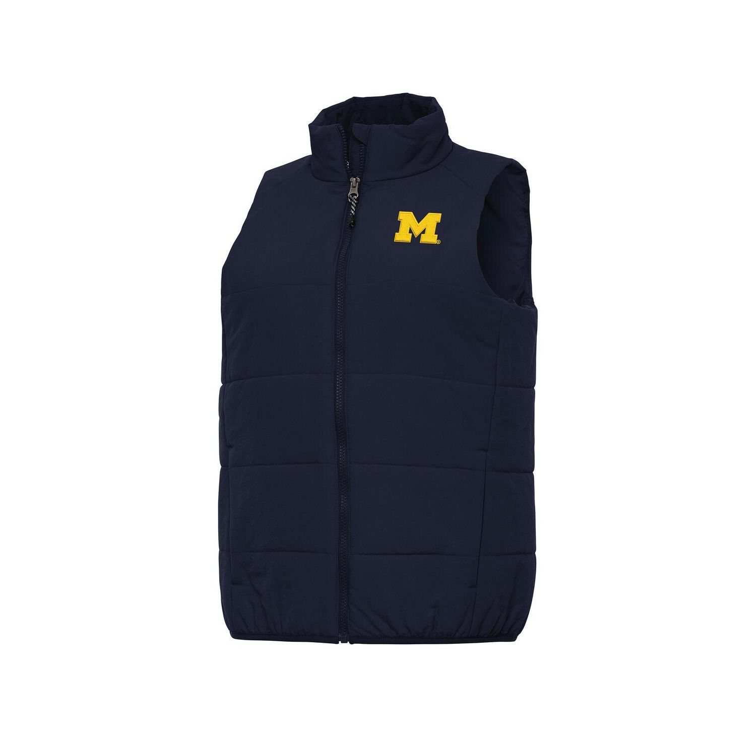 Women's Navy Michigan Wolverines Experience Full-Zip Vest