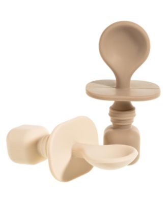 Toddler Feeding Set, Silicone Bib, Bowl & Spoons for Self-Feeding First Stage Essentials – Gum Friendly, BPA-Free, Easy to Clean & Safe for Babies, Pink