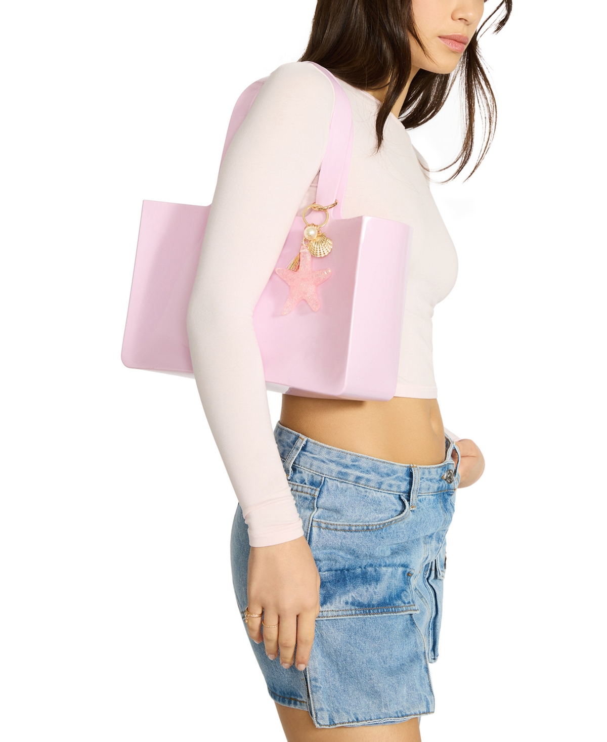 Madden Girl Hollie Jelly Medium Tote Bag