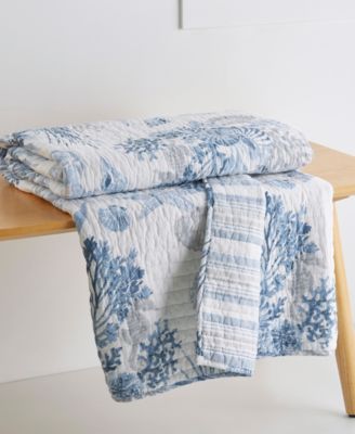 Coral Landing Reversible Quilted Throw, 50" x 60"