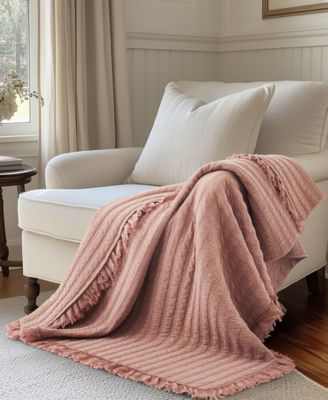 Wilhemina Stone Washed Quilted Throw, 50" x 60"