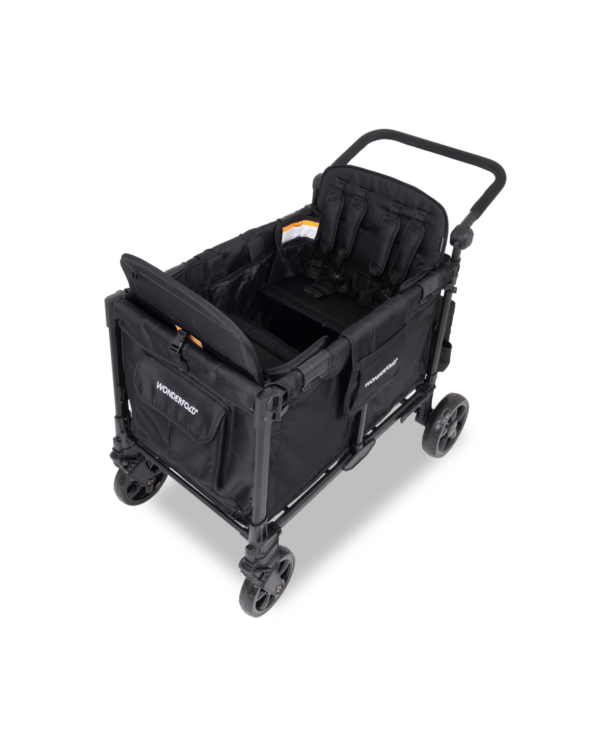 Wonderfold Wagon Infant Quad Stroller Wagon With Lighter Frame In Black